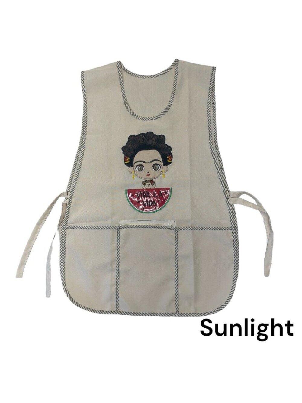 Apron Women Classic Traditional Mexican Artisan Frida Embroidered One Size - NEW